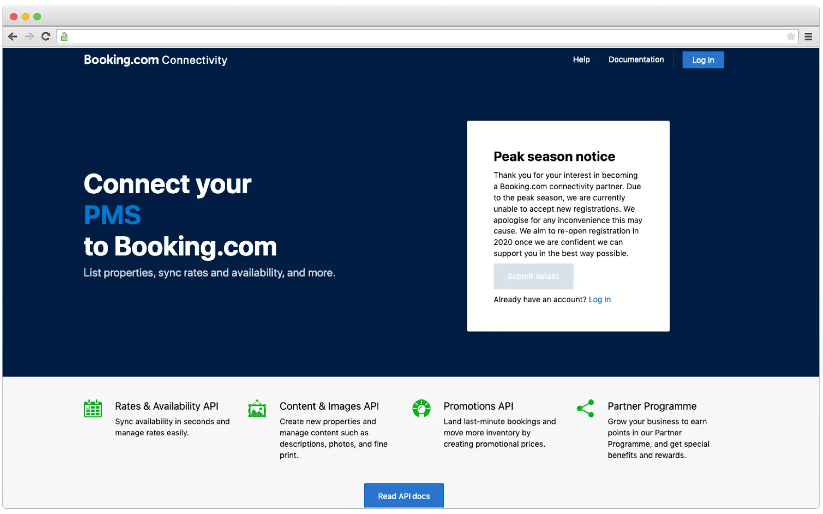 Booking.com Connectivity APIs