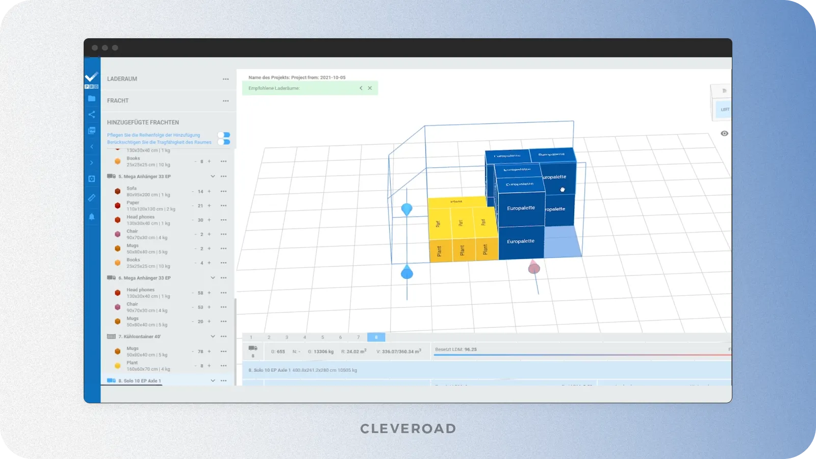 Capacity override by door and position load planning software features