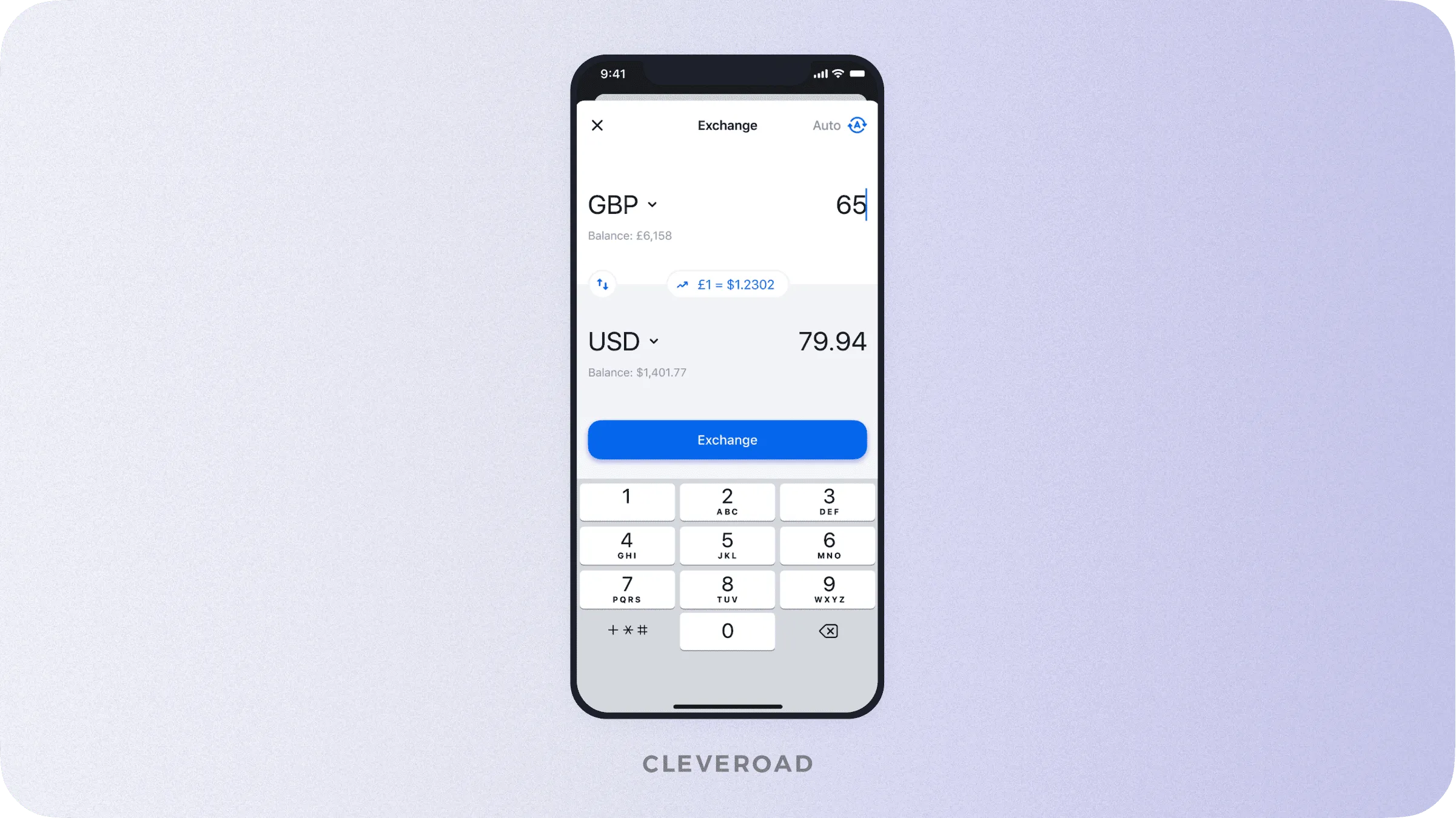 Currency converter in Revolut