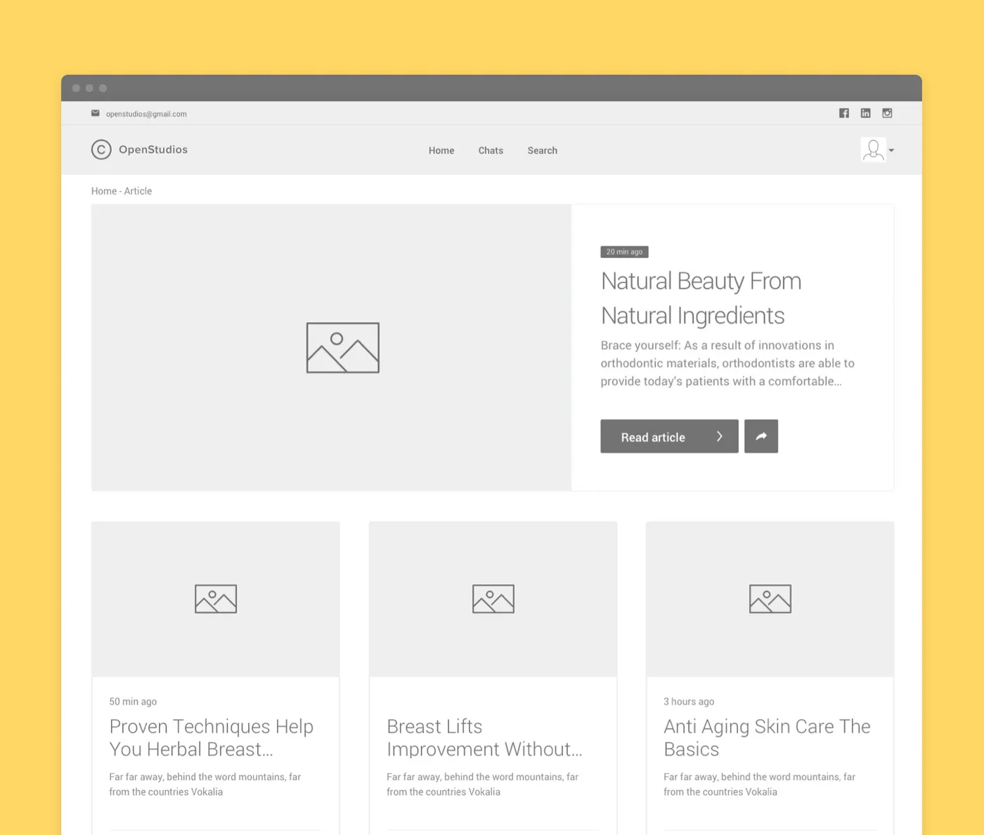 How web design wireframes look like