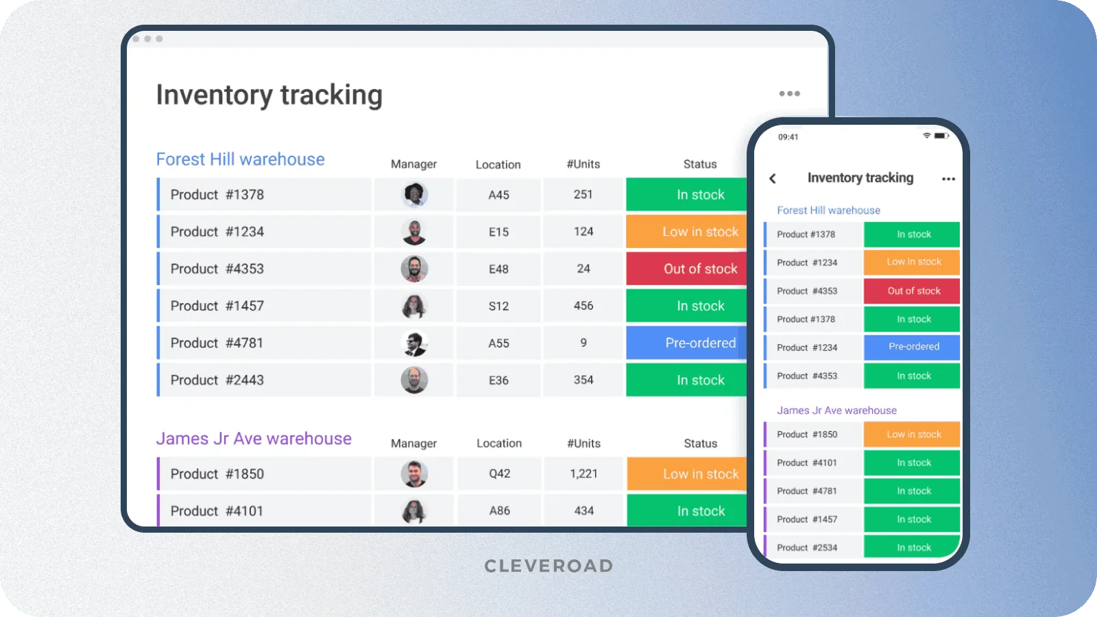 Inventory management module example