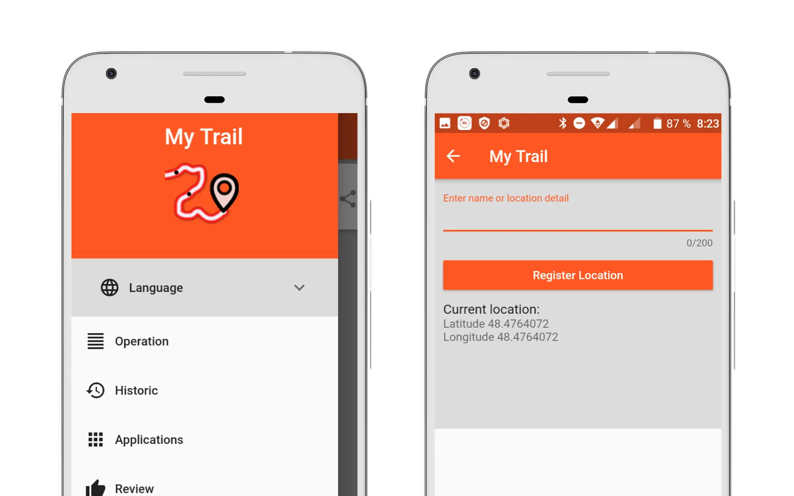 My Trail app