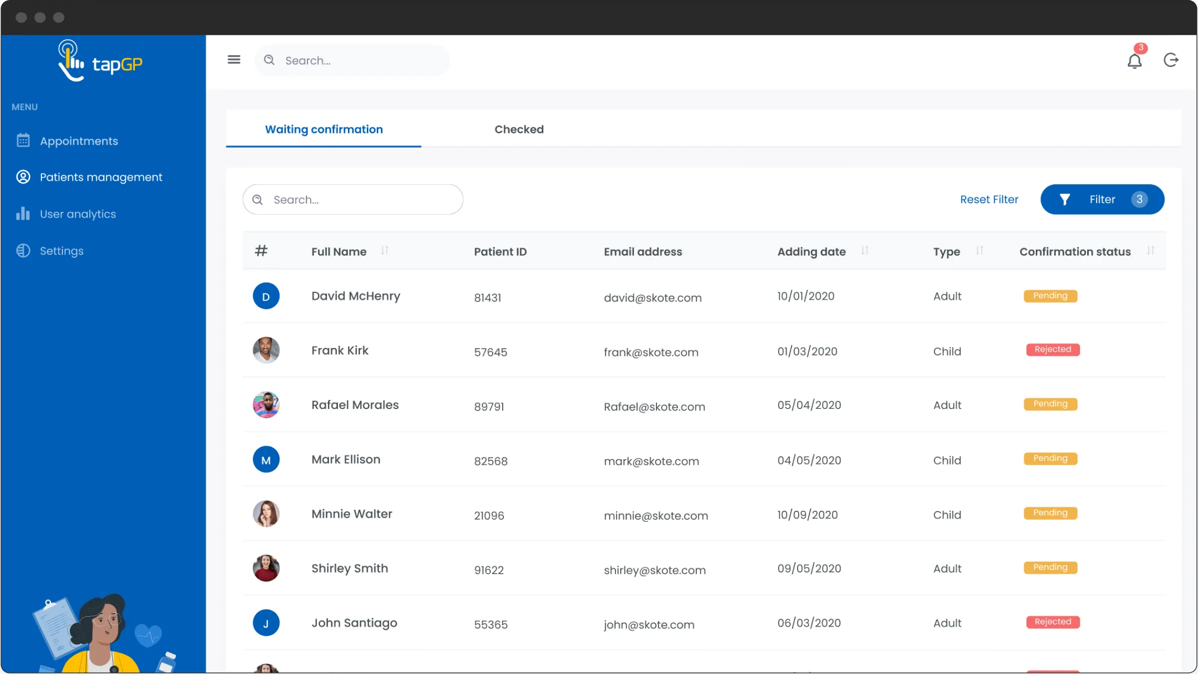 Telemedicine management system